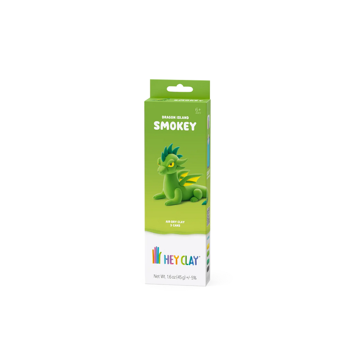 HEY CLAY Smokey dragon air-dry clay kit, package front