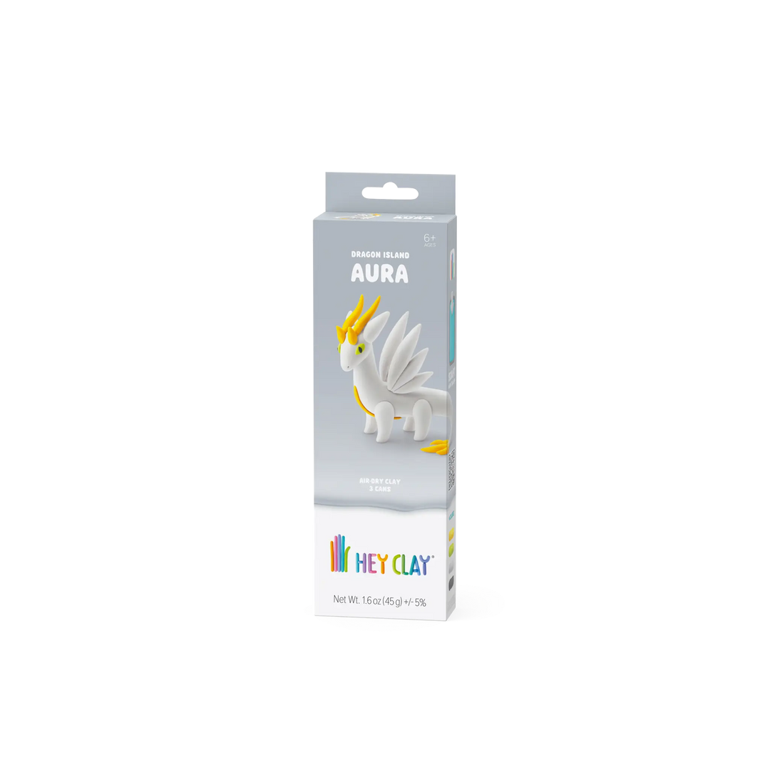 HEY CLAY Aura dragon air-dry clay kit, package front