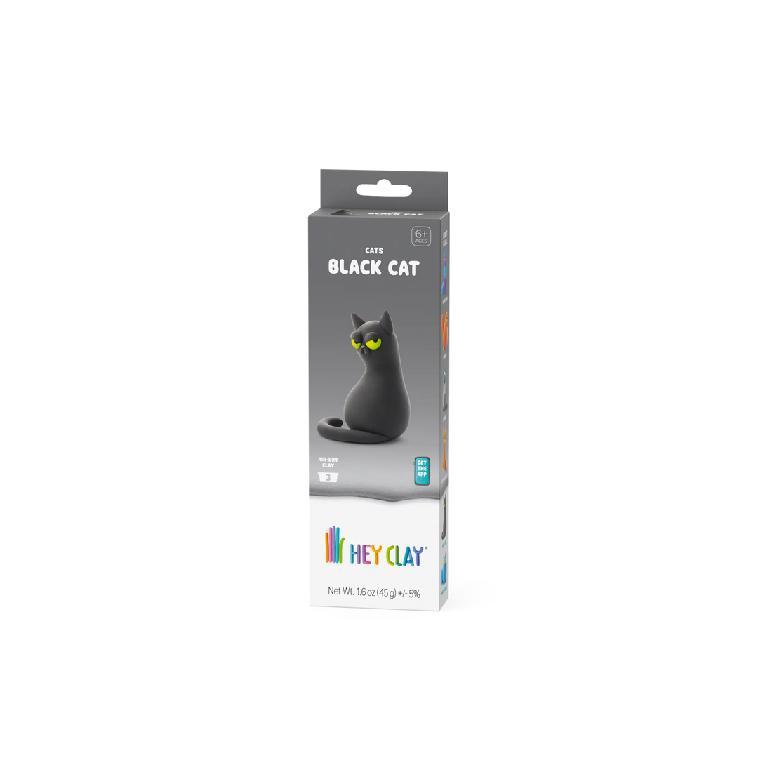 HEY CLAY Black Cat air-dry clay kit, package front