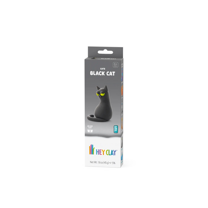 HEY CLAY Black Cat air-dry clay kit, package front
