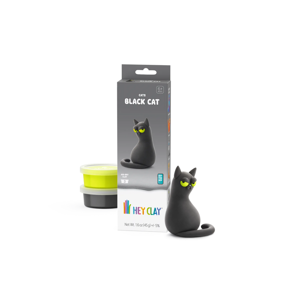 HEY CLAY Black Cat package with 3 clay cans