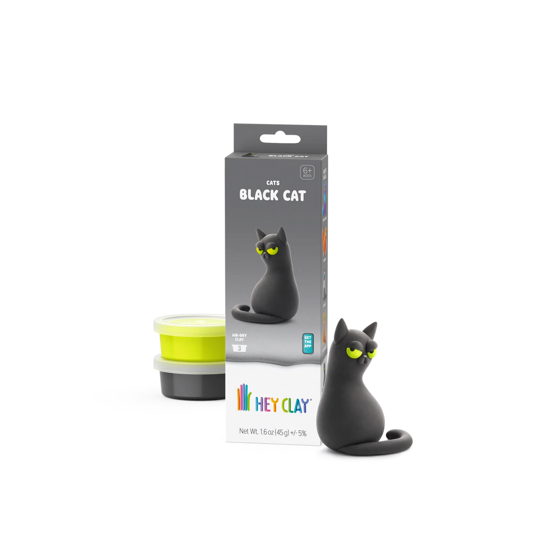 HEY CLAY Black Cat package with 3 clay cans
